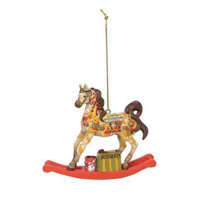 ORNAMENT P PONY SANTA WORKSHOP