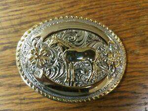 BUCKLE ANTQ/BRT SILVER 4 CLOVER