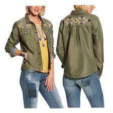 ARIAT WMS LULU JACKET BURNT OLIVE