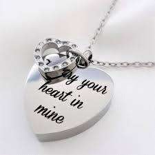 NECKLACE YOUR HEART MINE LOCKET