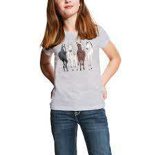 ARIAT GIRL 360VIEW TEE HTHR GREY